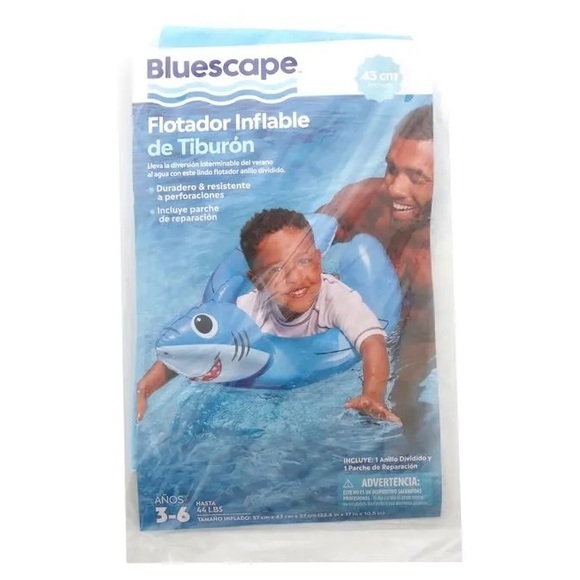 bluescape Other - Kids' Blue Shark Inflatable Pool Float